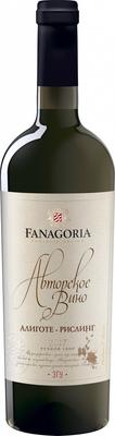 Вино белое сухое «Фанагория Авторское Вино Алиготе-Рислинг, 0.75 л»