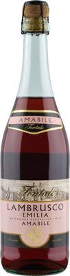 Игристое вино розовое полусладкое «Lambrusco Emilia Fontale Rosato»