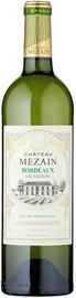 Вино белое сухое «Chateau Mezain Bordeaux Blanc» 2018 г.