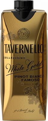 Вино столовое белое полусухое «Tavernello White Gold» тетра-призма
