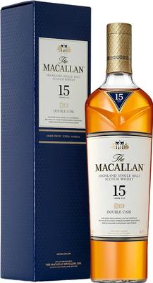 Виски шотландский «Macallan Double Cask 15 Years Old» в подарочной упаковке