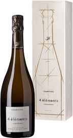 Шампанское белое экстра брют «Champagne Hure Freres 4 Elements Chardonnay Extra Brut» 2015 г. в подарочной упаковке