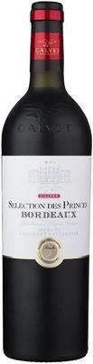 Вино красное сухое «Calvet Selection des Princes Rouge Bordeaux» 2018 г.