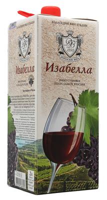 Вино столовое красное полусладкое «Коллекция вин Кубани Изабелла»