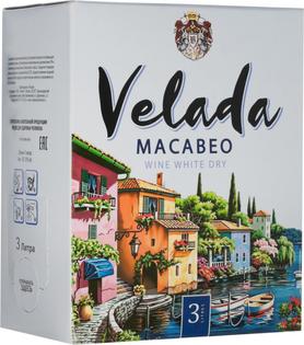 Вино белое сухое «Velada Macabeo» баг-ин-бокс