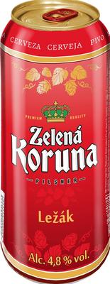 Пиво «Zelena Koruna Lezak»
