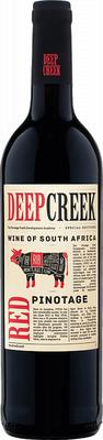 Вино красное сухое «Deep Creek Pinotage, 0.75 л» 2022 г.