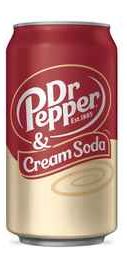 Напиток газированный «Dr.Pepper Cream Soda» в жестяной банке