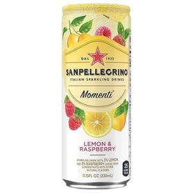 Газированный напиток «Sanpellegrino Momenti Lemon & Raspberry» в жестяной банке