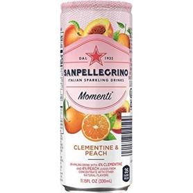 Газированный напиток «Sanpellegrino Momenti Clementine & Peach» в жестяной банке