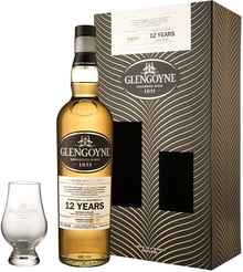 Виски шотландский «Glengoyne 12 Years Old» в подарочной упаковке с бокалом