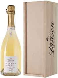 Шампанское белое брют «Lanson Noble Cuvee Blanc de Blancs» 2002 г., в деревянной подарочной упаковке