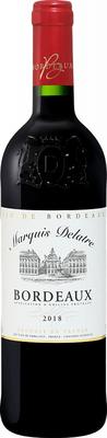 Вино красное сухое «Marquis Delatre Bordeaux Duprat Freres» 2018 г.