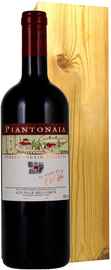 Вино красное сухое «Piantonaia Alta Valle della Greve» 2007 г. в деревянной коробке
