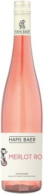 Вино розовое полусухое «Hans Baer Merlot Rose» 2019 г.