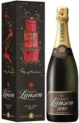 Шампанское белое брют «Lanson Black Label Brut» 2015 г. в подарочной упаковке