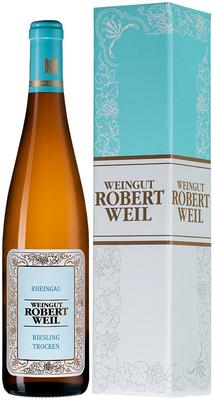 Вино белое полусухое «Rheingau Riesling Trocken Robert Weil» 2019 г., в подарочной упаковке