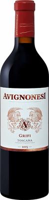 Вино красное сухое «Grifi Toscana Avigonesi» 2016 г.