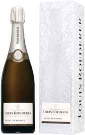 Шампанское белое брют «Louis Roederer Brut Blanc de Blancs Grafika» 2013 г. в подарочной упаковке