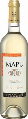 Вино белое сухое «Mapu Sauvignon Blanc Maule Valley Baron Philippe de Rothschild»