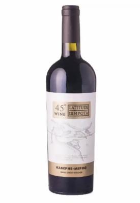 Вино красное сухое «Wine Latitude 45 Cabernet-Merlot»