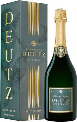 Вино игристое белое брют «Deutz Brut Classic, 1.5 л» в подарочной упаковке