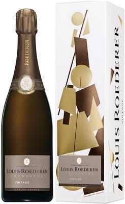 Шампанское белое брют «Louis Roederer Brut Vintage» 2013 г., в подарочной упаковке Графика