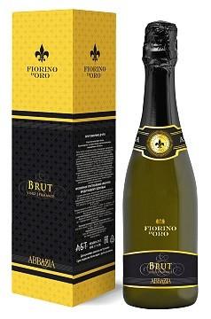 Вино игристое белое брют «Fiorino d'Oro» в подарочной упаковке