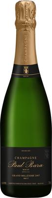 Шампанское белое брют «Grand Millesime Brut Grand Cru Bouzy Paul Bara» 2014 г.