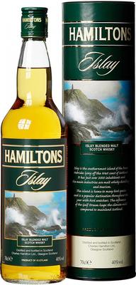 Виски шотландский «Hamiltons Islay Blended Malt» в тубе