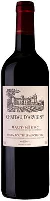 Вино красное сухое «Chateau D Arvigny Haut-Medoc Cru Bourgeois» 2018 г.