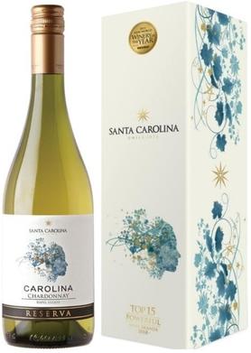 Вино белое сухое «Santa Carolina Reserva Chardonnay Valle de Rapel» в подарочной упаковке