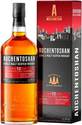 Виски шотландский «Auchentoshan 12 Years Old» в подарочной упаковке