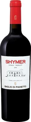 Вино красное сухое «Shymer Syrah/Merlot Sicilia Baglio di Pianetto» 2016 г.