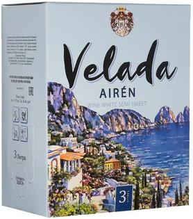 Вино белое полусладкое «Velada Airen Olimp (Tetra Pak)»