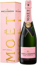 Шампанское розовое брют «Moet & Chandon Brut Imperial Rose» в подарочной упаковке