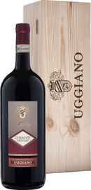 Вино красное сухое «Prestige Chianti Azienda Uggiano» 2019 г., в деревянной упаковке