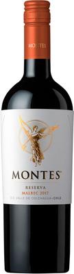 Вино красное сухое «Montes Reserva Malbec» 2018 г.