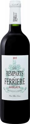 Вино красное сухое «Les Remparts de Ferriere Margaux» 2012 г.
