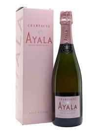 Вино игристое розовое брют «Ayala Rose Majeur Brut» в подарочной упаковке