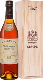 Арманьяк «Sempe Vieil Armagnac» 2006 г., в подарочной упаковке