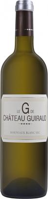 Вино белое сухое «Le G de Chateau Guiraud» 2019 г.
