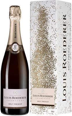 Шампанское белое брют «Louis Roederer Brut Premier grafika» в подарочной упаковке
