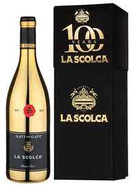 Вино белое сухое «Gavi dei Gavi Etichetta Nera La Scolca» 2019 г., в подарочной упаковке