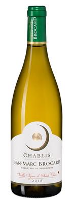 Вино белое сухое «Chablis Vieilles Vignes Jean-Marc Brocard Domaine Sainte-Claire» 2019 г.