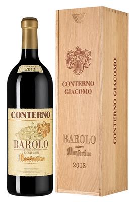 Вино красное сухое «Barolo Riserva Monfortino Giacomo Conterno» 2013 г., в деревянной подарочной упаковке