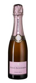 Шампанское розовое брют «Louis Roederer Brut Rose, 0.375 л» 2014 г.