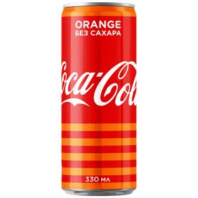 Газированный напиток «Coca-Cola Orange Zero» в жестяной банке