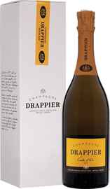 Вино игристое белое брют «Carte d'Or Drappier Brut Champagne» в подарочной упаковке