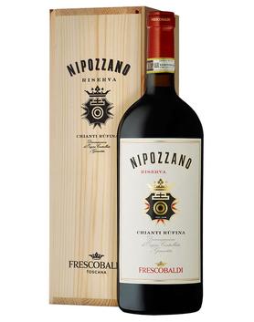 Вино красное сухое «Nipozzano Chianti Rufina Riserva» 2016 г. в деревянной коробке